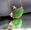 18k Swan Ammolite Pendant #926