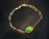 10k Ammolite Triplet Bracelet #1534