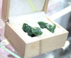 Jade Buffalos Two As A Set Gift Box