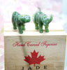 Jade Buffalos Two As A Set Gift Box