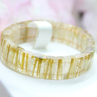 QUARTZ TITANIUM CRYSTAL BANGLE #1643