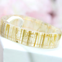 QUARTZ TITANIUM CRYSTAL BANGLE #1643