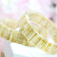 QUARTZ TITANIUM CRYSTAL BANGLE #1643