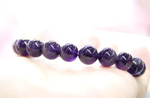 Extra Dark Amethyst Bracelet #1846