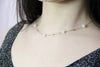 18k White Jade Starry Necklace #1658