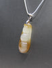 Rich Bean Hetian Jade Pendant  #1689