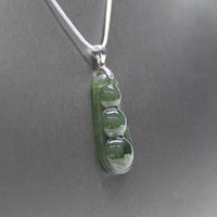 Rich Bean Hetian Jade Pendant #250