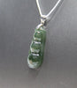 Rich Bean Hetian Jade Pendant #250