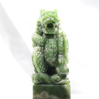 Polar Jade Carving - Dragon Stamp