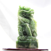 Polar Jade Carving - Dragon Stamp