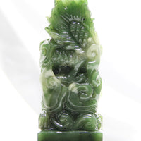 Polar Jade Carving - Dragon Stamp