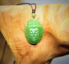 Hand-Carved Guanyin Polar Jade Necklace #1762