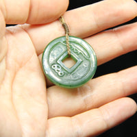 Ancient Money Jade Necklace #1137