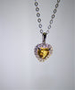 10k Citrine Heart Pendant #1834