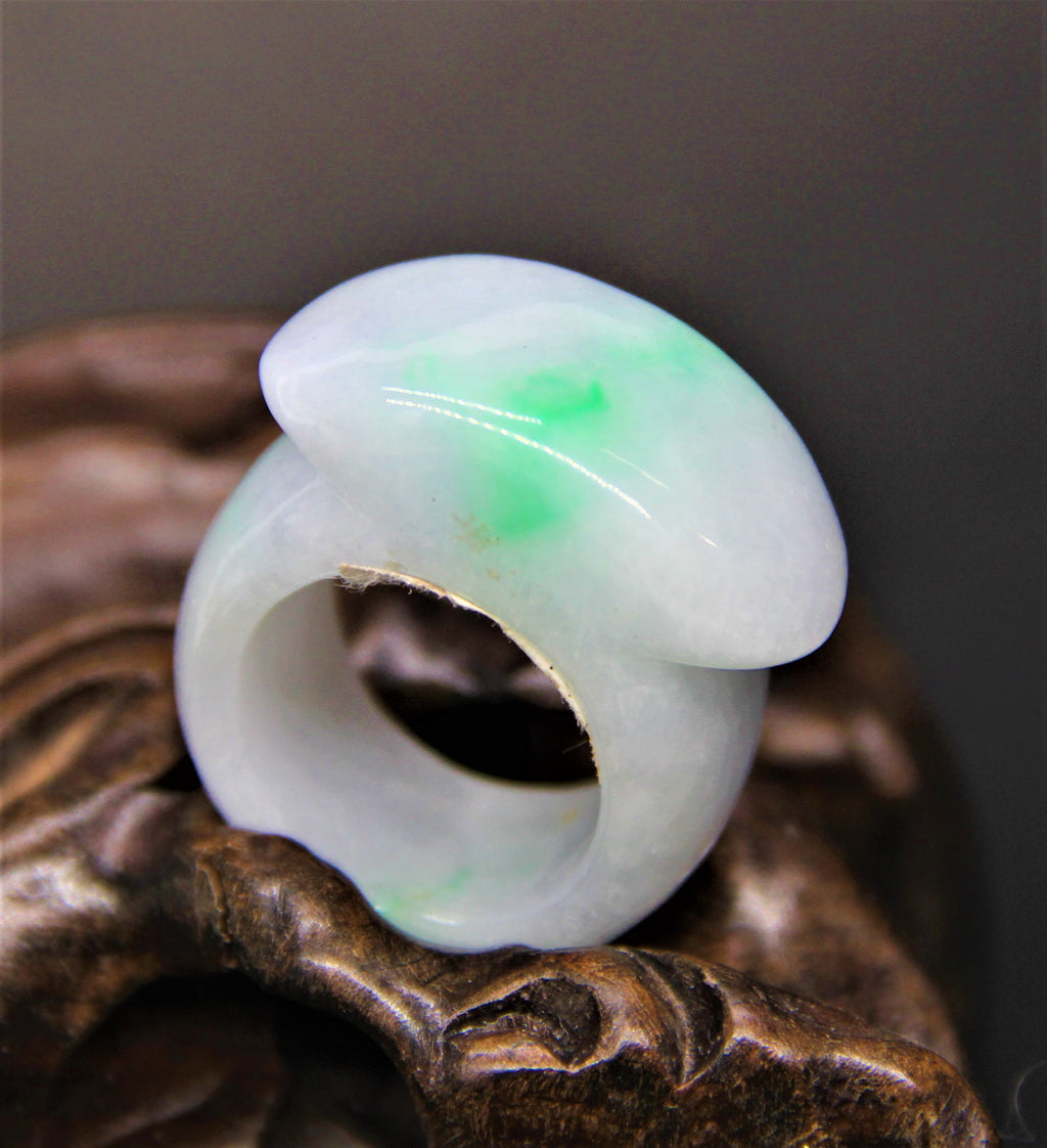 NATURAL JADEITE THUMB RING #1909