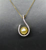 9.5MM SOUTH SEA GOLD PEARL PENDANT #1530