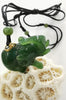 Wise Fortune Jade Elephant Pendant  #1128