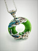 PI Harmony Jade Lotus&Fish Pendant #1126