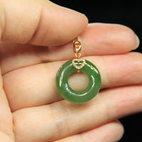 18k Siberian Jade PI Harmony Pandent#1727