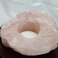 Rose Quartz Candle Holder #1964