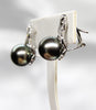 14k Tahitian Saltwater Pearl Earrings #1613