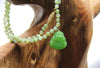 TOP GRADE BUDDHA SIBERIAN JADE BEAD NECKLACE #1815