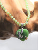 HEART JADE BEADED NECKLACE #1812