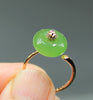 Top Grade Apple Green Donut Siberian Jade Ring #1605