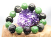 Jade and Obsidian Beaded Bracelet #2070