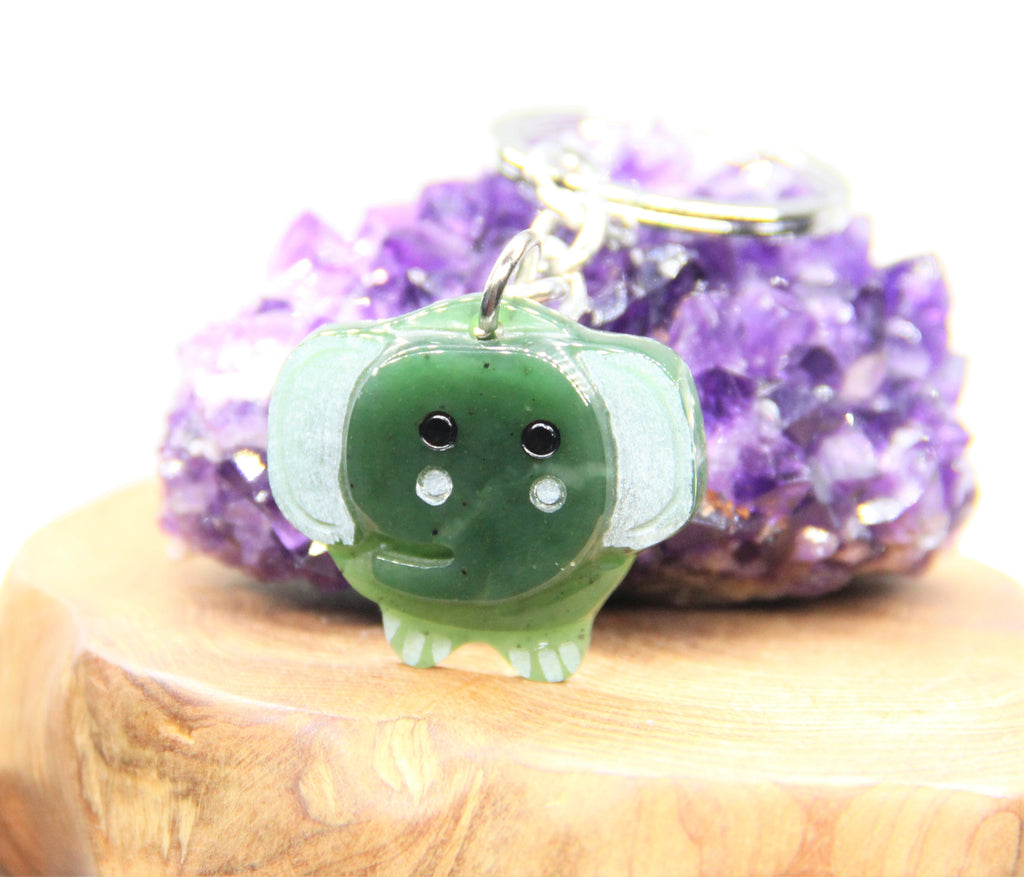 Key Chain Jade Elephant #102