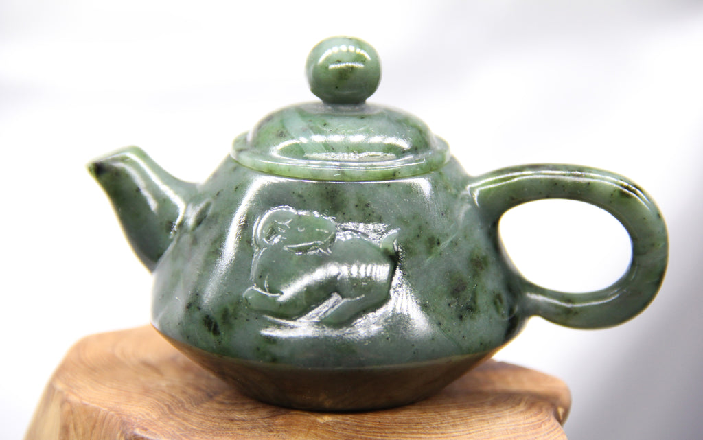 Canadian Jade Teapot - Goat Teapot #2110