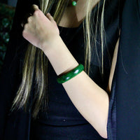 A CANADIAN JADE BANGLE 58MM #997