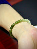 14k Gradient Green Jade Beaded Bracelet #1019