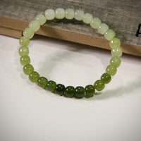 Green Gradient Jade Beaded Bracelet #1020