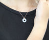 14k White Jade PI Harmony Pendant #1743