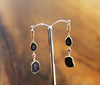 14k Gold Natural Geode Earrings #18GE002