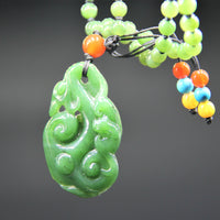 Canadian Jade Ruyi Pendant Necklace #1405