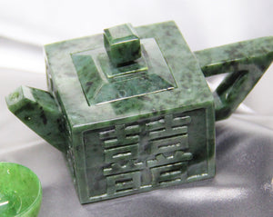 Canadian Jade Double Happiness Teapot #2118