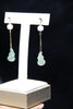 LIGHT SMOKE JADE EARRINGS #1428