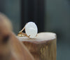 Eternal Grace White Jade Ring #1907