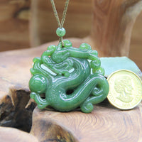 Canadian Jade Dragon Necklace #1150