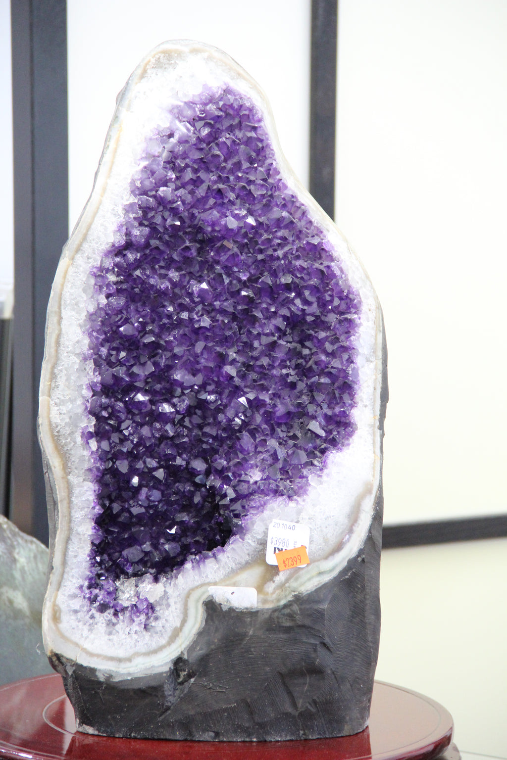 Amethyst Display on Metal Base #1893