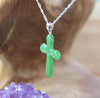 Canadian Jade Cross Necklace #1096