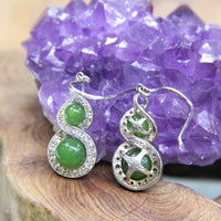 CANADIAN JADE GOURD EARRINGS #1071