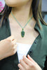 Canadian Jade Leaf Necklace #1802