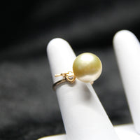 13.5~14mm South Sea Gold Pearl Ring #2051