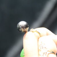 14.5mm Tahitian Saltwater Pearl Ring #2273