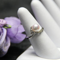 7.5MM JAPANESE AKOYA SALT SEA PEARL RING #1648