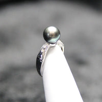 8.5mm Tahitian Saltwater Pearl Ring #1649