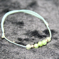 Siberian Jade Beaded Bracelet #1875